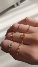 Wuckalo-Conjunto de anillo de tejido torcido redondo para mujer, joyería femenina, anillos de dedo nudillo clásicos elegantes para mujer 2021