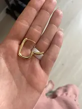 ANENJERY aro-pendientes de plata de primera ley diseño geométrico para mujer, aretes pequeños, aros pequeños, plata esterlina 925, estilo francés, Punk, Hip Hop, fiesta