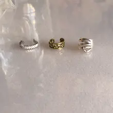 WOOZU-pendientes pequeños de cobre con circonita incrustada, pendientes geométricos de cartílago falso, sin perforación, 100%, 1 Uds.