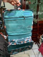 Organizador de viaje para colgar con gran capacidad para mujer, bolsa de almacenamiento, neceser para maquillaje y artículos de aseo personal, accesorios de belleza para viaje