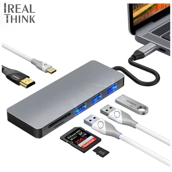 IREALTHINK USB Dock type c adapter USB HUB Ultra HD 4K adapter Macbook Pro-accessories USB-C 3.1 Splitter Type c usb chub
IREALTHINK USB Dock type c adapter USB HUB Ultra HD 4K adapter Macbook Pro-accessories USB-C 3.1 Splitter Type c usb chub