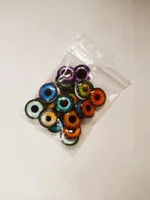 24 unids/lote 14mm Blyth muñeca ojos de Chips de vidrio delgado pupila ojo DIY accesorios BT109