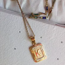 CACANA-collares de cadena de acero inoxidable para hombre y mujer, Color dorado y plateado para colgante, joyería fina no decolorada, N1918