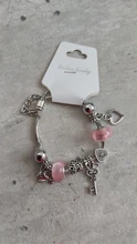 Pulsera y brazaletes de cuentas transparentes con cierre de corazón para mujer, pulseras de marca, joyería de moda, regalo de amistad para chica, 6 colores