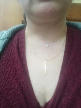 Collar de doble capa de Plata de Ley 925, redondo brillante, circón completo, collares con colgantes largos, regalo para niña, accesorios finos NK062