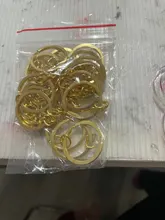 20 unids/lote llavero con 7 colores plateados 50mm de largo con división redonda llaveros al por mayor