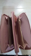 Cartera larga de piel sintética para mujer, monedero cartera borla, tarjetero, bolso de mano tipo monedero