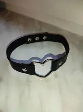 Gargantilla gótica Punk de cuero PU para mujer, cadena con hebilla de corazón, Collar, joyería para fiesta, accesorios para el cuello 2021