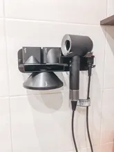 Bathroom Shelf Storage-Rack Drier Wall-Mount Dyson Supersonic Black Organize LIUYUE