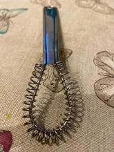 Batidor de mano mágico de acero inoxidable, minimezclador de huevos de cocina, salsas, 1 unidad, 20cm