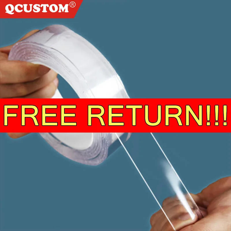 QCUSTOM Nano Traceless sticker Disks-Gtue Removable Adhesive Doubte-sided-Tape Transparent Magic Acrylic Glue Gadget Reusable 5M
QCUSTOM Nano Traceless sticker Disks-Gtue Removable Adhesive Doubte-sided-Tape Transparent Magic Acrylic Glue Gadget Reusable 5M