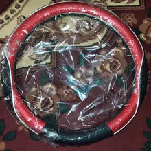 D forma O forma protector para volante de coche antideslizante de cuero de la PU para el POLO GOLF 7 Scirocco Suzuki Swift Nissan Rogue de alta calidad