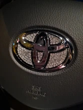 Pegatinas de diamante para decoración del volante del coche, 1 Uds., tamaño Internacional, piezas de modificación