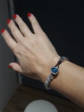 Anslow-pulsera de cristal rosa y azul para mujer, nuevo diseño hecho a mano, cuerda de envoltura, cuentas, regalo, joyería para mujer, LOW0735LB