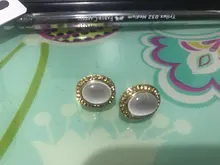 GRACE JUN-pendientes de piedra de Color dorado para mujer, aretes sin perforaciones, con Clip geométrico, joyería 2019