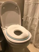 Bebé inodoro orinal asiento de entrenamiento niños baño almohadilla del asiento encaja El redondo ovalado y baños antideslizante guardia Splash orinal infantil cojín