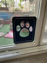 Puerta de plástico bloqueable de 4 vías para perros y gatos grandes, puerta de seguridad con solapa para ventana, túnel para mascotas, puerta de acceso libre para el hogar