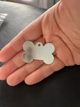 Etiqueta de identificación de perro personalizada, placa de identificación de hueso de Mascota, etiquetas de perritos para perro, Nombre de mascota, Dirección de teléfono, No. Tag, 20 Uds., venta al por mayor