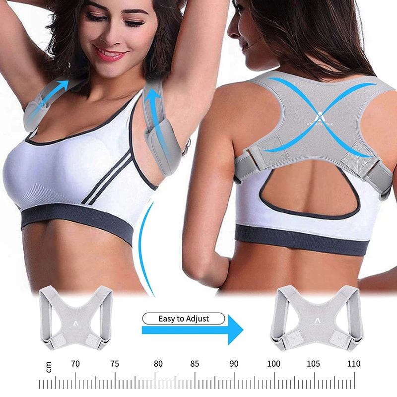 2020Adjustable Breathable Back Posture Corrector Neoprene Shoulder Back Brace With 2 Anti-scratch Pads For Men Women Home Office
2020Adjustable Breathable Back Posture Corrector Neoprene Shoulder Back Brace With 2 Anti-scratch Pads For Men Women Home Office