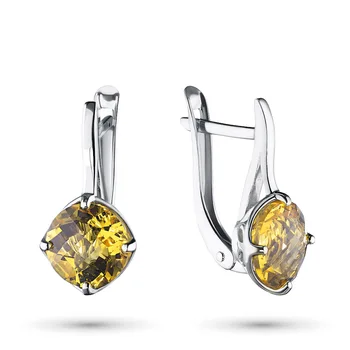 Silver earrings with citrine 204024-007-0019
Silver earrings with citrine 204024-007-0019