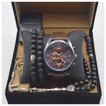 Spectrum Men's Watch Set Camel-Clock Prayer Beads Lighter And 2 Bracelets
Spectrum Men's Watch Set Camel-Clock Prayer Beads Lighter And 2 Bracelets