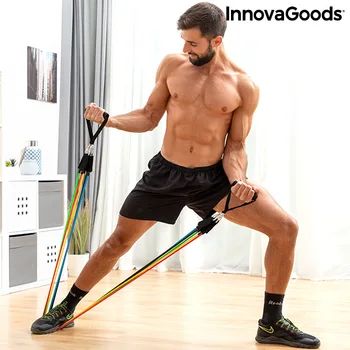 Set of Resistance Bands with Accessories and Exercise Guide Rebainer InnovaGoods
Set of Resistance Bands with Accessories and Exercise Guide Rebainer InnovaGoods