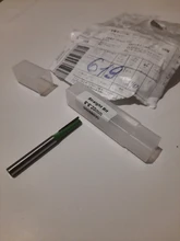 LAVIE-broca recta de carburo de tungsteno, broca de enrutador de doble flauta individual, vástago de 6mm, Fresa de madera para herramienta de carpintería, MC06020, 1 unidad