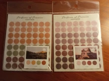 Mohamm 3 hojas de Color Natural de la serie decorativo pegatinas Scrapbooking notas DIY de papel pegatinas escamas papelería de Oficina Accesorios