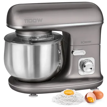 Bomann KM 6010 CB Robot Kneading mixer confectionery 5 Ltr, Speed Electronics 1100 W Titanium
Bomann KM 6010 CB Robot Kneading mixer confectionery 5 Ltr, Speed Electronics 1100 W Titanium