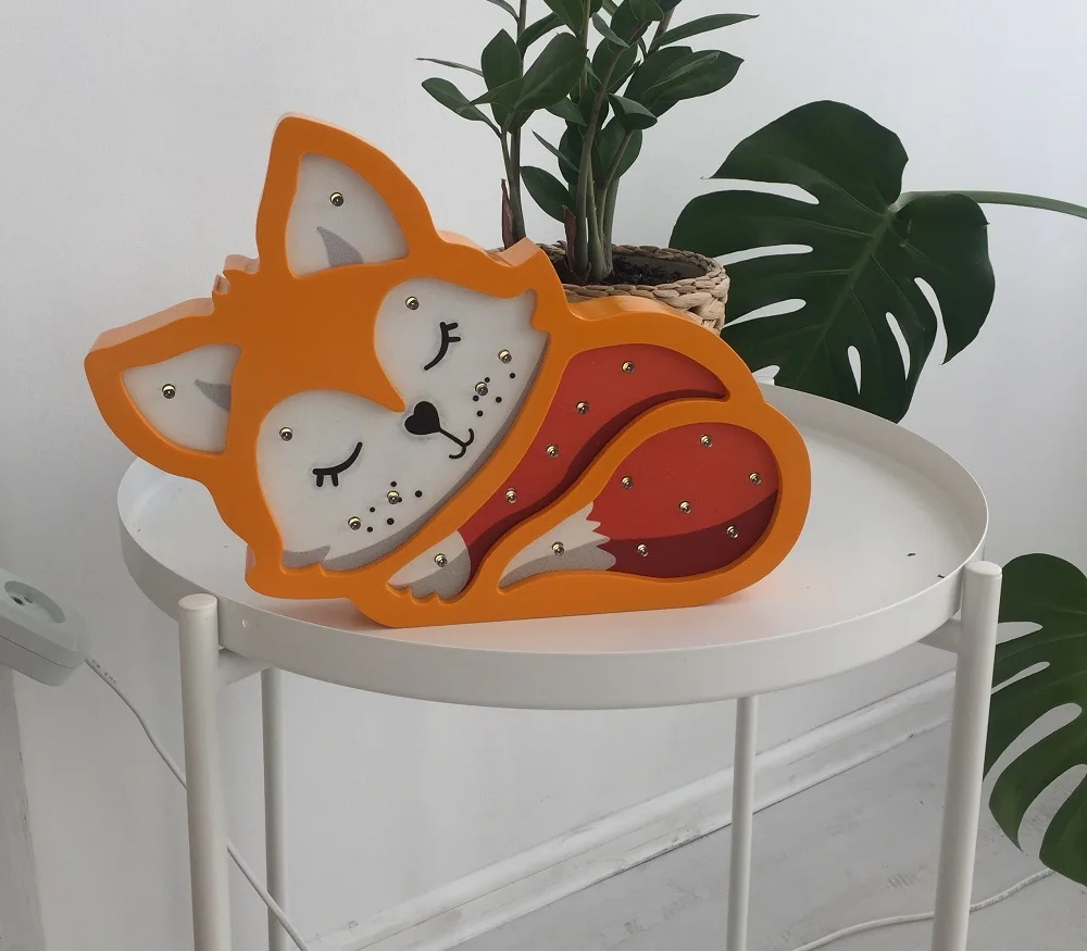 Sonderangebot Kinder Nachtlicht Foxi Plusch Pfifferling Spielzeug Weichen Spass Fur Baby Spielen Haus Baby Geschenk Home Decor Kinderzimmer Lampe