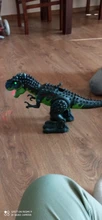 Dinosaurio tiranosaurio grande de 47cm para niños, modelo de Robot de dibujos animados, sonido eléctrico, juguete educativo para caminar