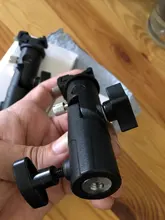 Soporte Universal de Flash de Metal tipo E, Zapata Speedlite, soporte de paraguas con montaje de tornillo de 1/4 a 3/8, soporte de luz de adaptador giratorio