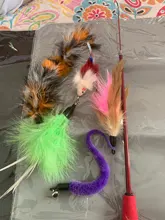 Cute Cat Wands Mouse Replacement-Head Cat-Scratcher-Toys Interactive Kitten 5pcs