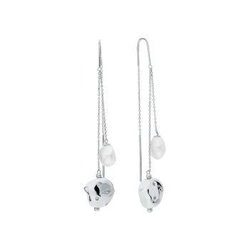 Silver earrings with pearls and cubic zirconia sunlight sample 925 test
Silver earrings with pearls and cubic zirconia sunlight sample 925 test