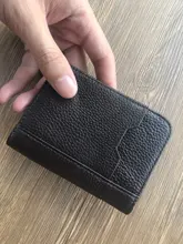 Tarjetero de cuero para hombre y mujer, billetera plegable para tarjetas de identificación y de crédito, cubierta de viaje para pasaporte de negocios Vintage