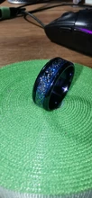 Anillo de carburo de tungsteno azul para hombre y mujer, sortija clásica de fibra de carbono con diseño de dragón azul, para bodas y parejas