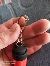 1 Mini llavero linterna de bolsillo USB recargable LED lámpara linterna de luz impermeable