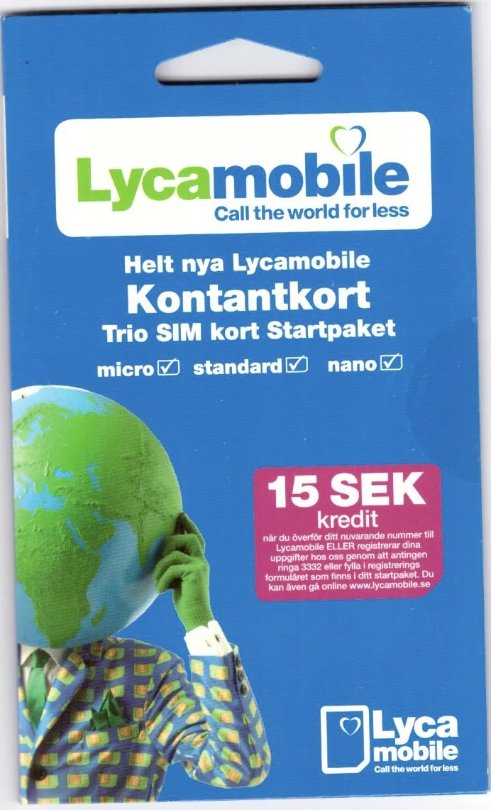 LycaMobile SIM-карта шведская 100% анонимная-без документа-100 конфиденциальность при