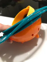 Tazón universal tipo Gyro a prueba de derrames para niños, plato giratorio infantil con diseño, práctico con rotación de 360 grados, platos de alimentación sólidos