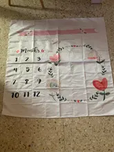 Manta de Milestone para crecimiento mensual de bebé, fondo con patrón de dibujos animados, toalla de memoria