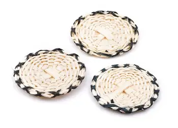 Handwoven Rattan Earring Charms - Round Rattan Earring and Pendant - Woven Earrings - 2Pcs/Lot - 45.93x45.93x4.42mm - RT1321
Handwoven Rattan Earring Charms - Round Rattan Earring and Pendant - Woven Earrings - 2Pcs/Lot - 45.93x45.93x4.42mm - RT1321