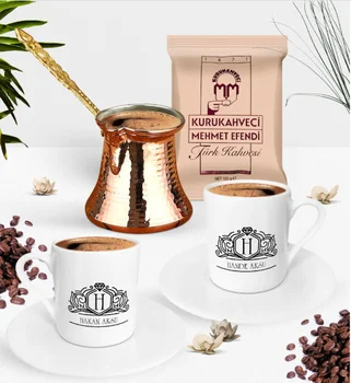 Personalized Double Turkish Coffee Cup + Copper Coffee Pot + Mehmet Efendi Turkish Coffee 100gr
Personalized Double Turkish Coffee Cup + Copper Coffee Pot + Mehmet Efendi Turkish Coffee 100gr