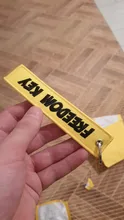 Car Keychain Key-Ring Freedom Embroidery Aviation Llavero Motorcycle Yellow Gifts OEM