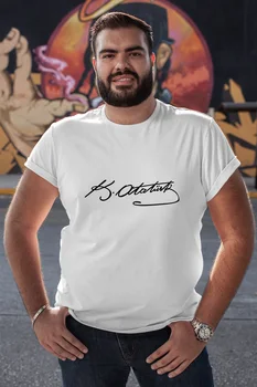 Angemiel Wear Ataturk Signature White Men 'S Cotton Big Size T-Shirt
Angemiel Wear Ataturk Signature White Men 'S Cotton Big Size T-Shirt