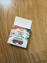 46 unidades por paquete, pegatinas de etiqueta de paisaje de viaje, etiquetas de papelería decorativas, pegatinas de Scrapbooking, álbum diario Diy, etiqueta adhesiva