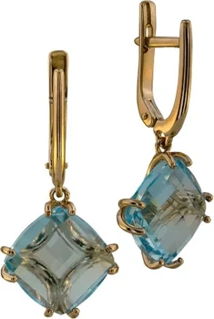 Aloris earrings with 2 Topaz in red gold
Aloris earrings with 2 Topaz in red gold