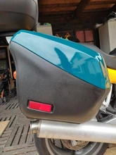 Lámina reflectiva para coche, motocicleta, camión, pegatina de plástico rojo para advertencia de seguridad 87*32*11mm, 4x