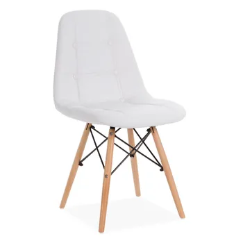 Chair MARCELA, wood, similpiel White 
Chair MARCELA, wood, similpiel White