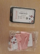 1PC de aleación de aluminio titular de la tarjeta de identificación titular de Metal Vertical ID caso accesorios para enfermeras