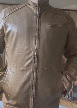 Chaqueta de cuero polar para hombre, chaqueta informal de cuero PU para motociclista, abrigos ajustados, M-5XL, para invierno, 2020